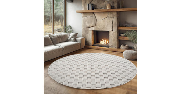 FLACHWEBETEPPICH 160 cm HELIX Creme  - Creme, Basics, Kunststoff/Textil (160cm) - Novel