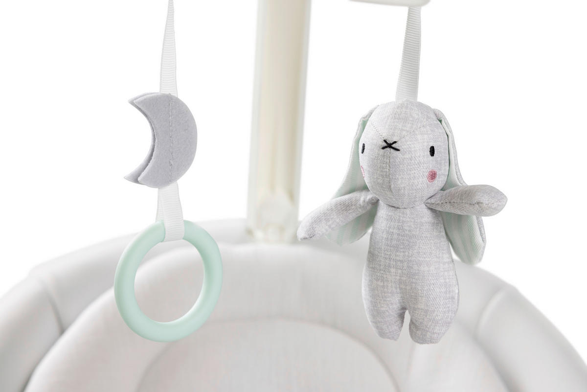 SCHAUKELWIPPE Eluma Sway Weiß   - Grauweiß/Weiß, Basics, Kunststoff/Metall (53/85/71,5cm) - Graco