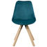 STUHL Grün - Eichefarben/Grün, Design, Holz/Textil (48/82/56cm) - Ambia Home