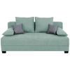 SCHLAFSOFA  mit Webstoff Mintgrün  - Schwarz/Rosa, Design, Kunststoff/Textil (200/90/110cm) - P & B