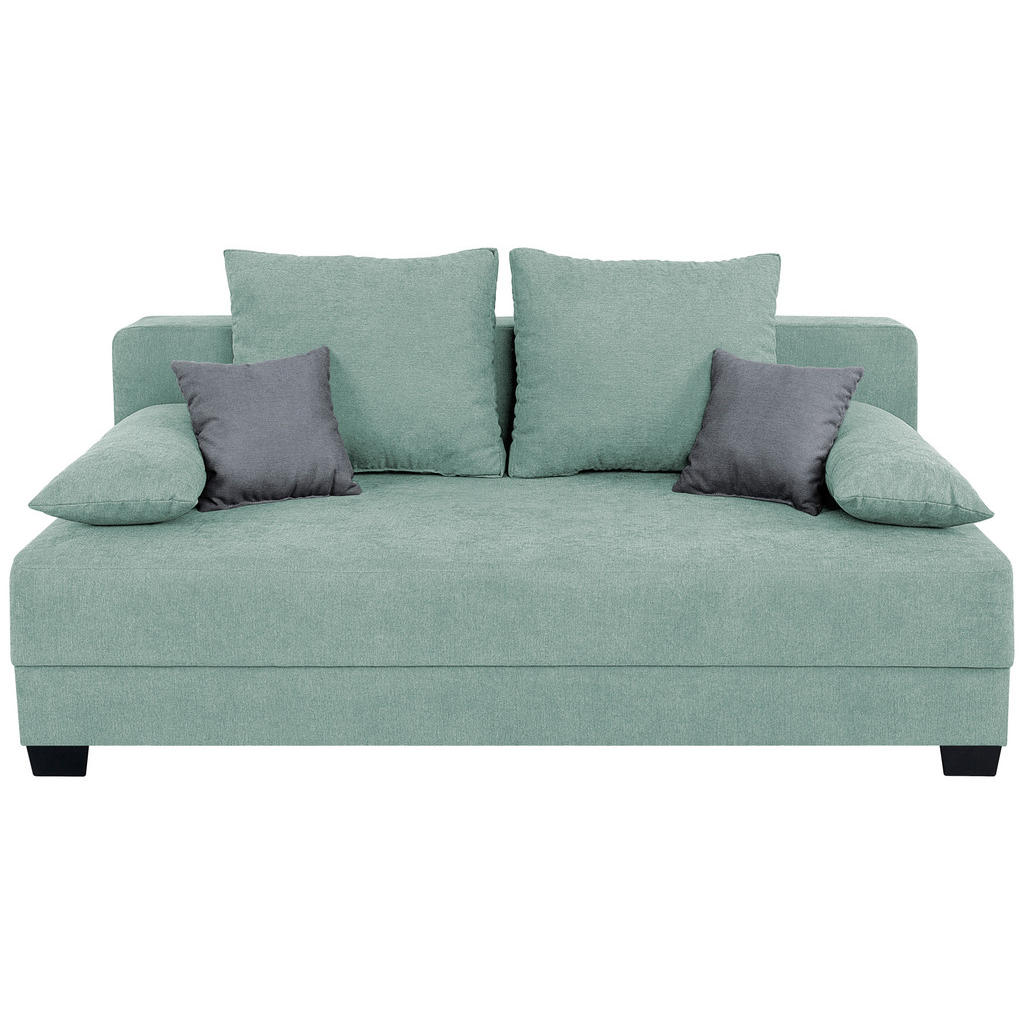 P & B BOXSPRINGOVÁ POHOVKA, textil, kompozitné drevo, mätovozelená