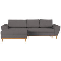 HÖRNSOFFA i vävt tyg grå  - grå/ekfärgad, Design, trä/textil (175/282cm) - Carryhome