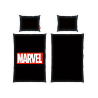 MLADINSKA POSTELJNINA Marvel renforcé rdeča, črna, bela  - rdeča/črna, Trend, tekstil (37/26/2,5cm) - Marvel