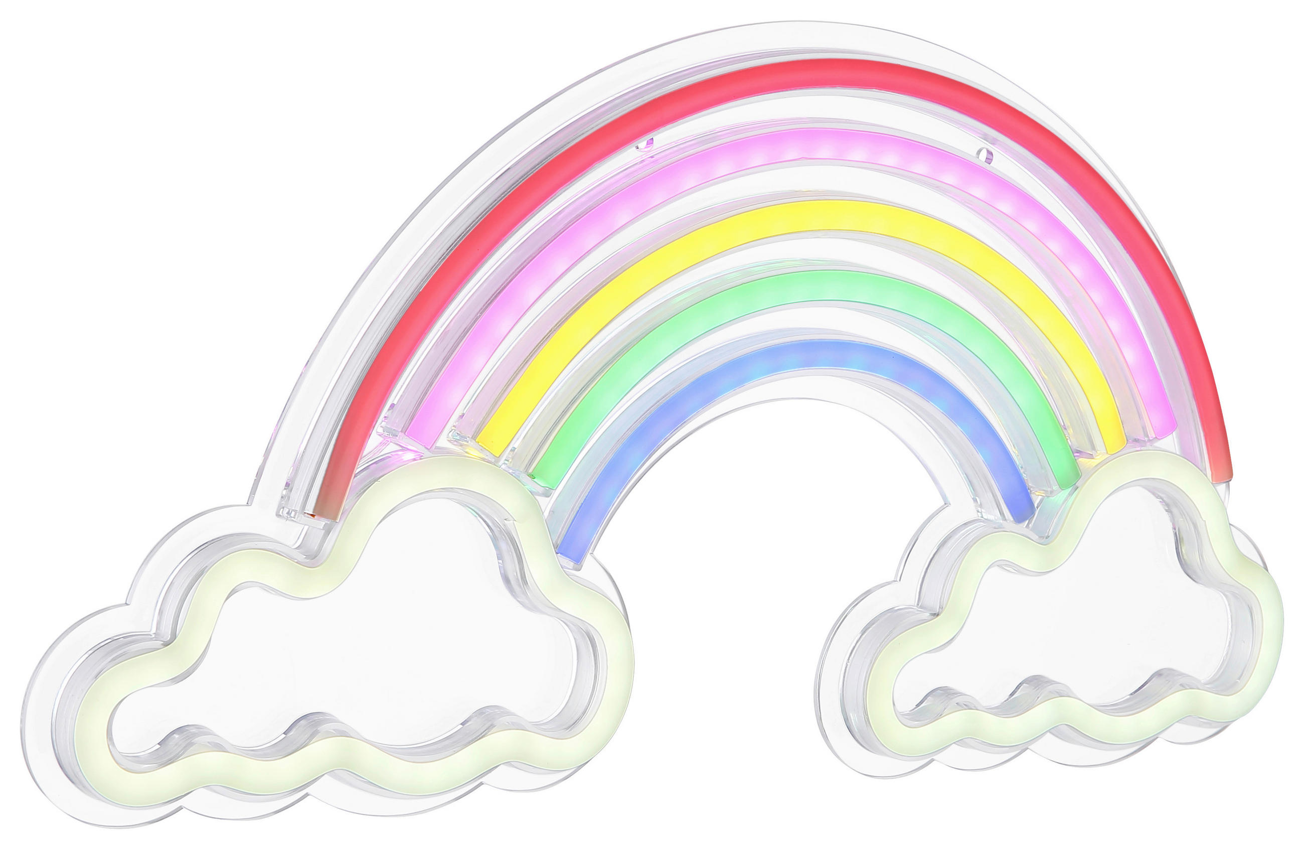 DEČJA ZIDNA LAMPA  - prozirna/bela, Trendi, plastika (40/20/1,6cm)