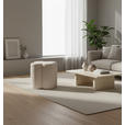 HOCKER Chenille Creme  - Creme, Design, Textil (43/46/43cm) - Xora