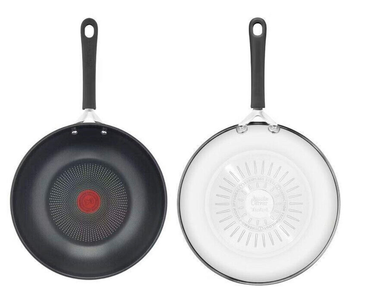 WOKPFANNE Tefal Jamie Oliver  - Schwarz Hochglanz/Anthrazit Hochglanz, Basics, Metall (49/29/11cm) - Tefal