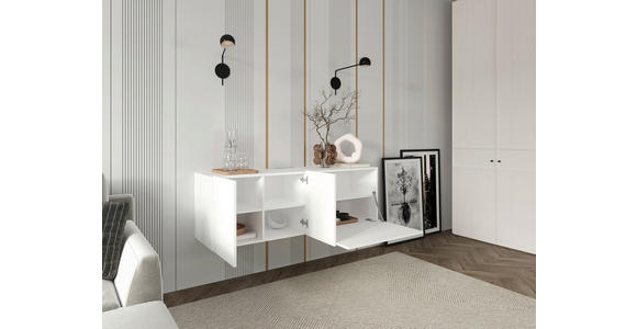 LOWBOARD  in 150/50/42 cm  - Weiß, Design, Holzwerkstoff (150/50/42cm) - Hom`in