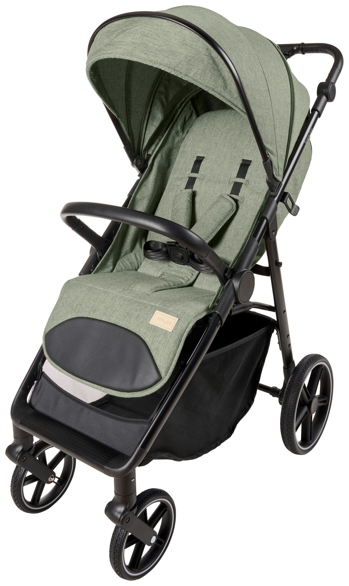 BUGGY  - Schwarz/Grün, Trend, Kunststoff/Textil (55/56/107cm) - Jimmylee