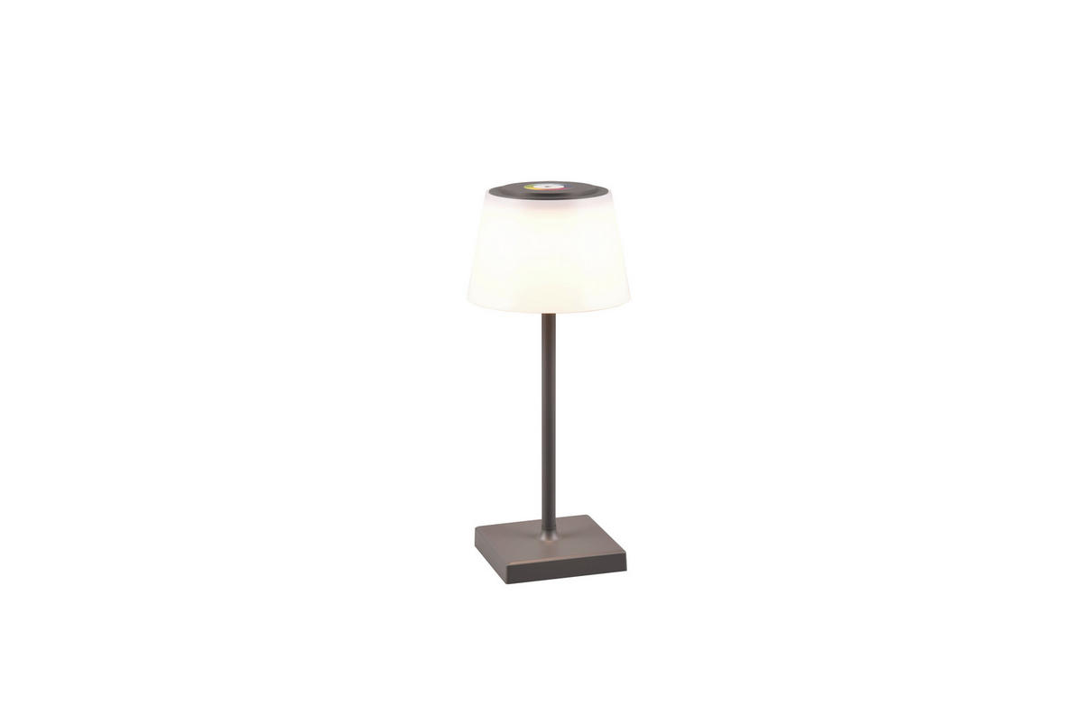 PORTABEL LAMPA Sanchez 13/30 cm   - vit/antracit, Klassisk, plast (13/30cm)