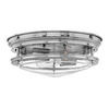 DECKENLEUCHTE  30.5/11.7 cm    - Chromfarben, Konventionell, Glas/Metall (30.5/11.7cm) - Elstead Lighting