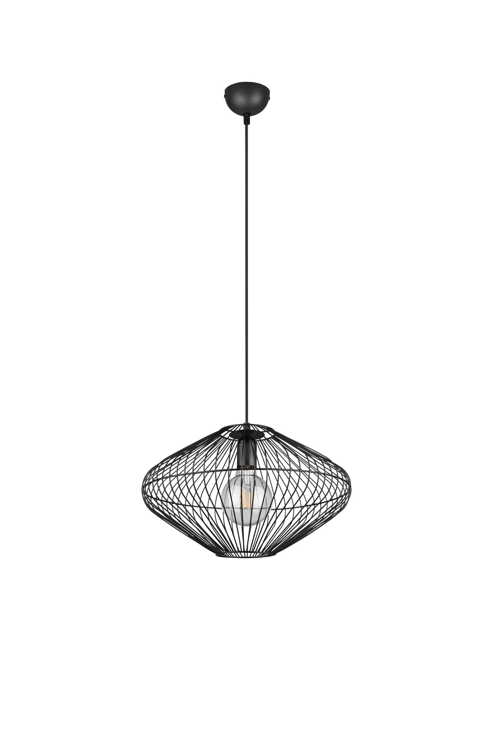 VISEČA NIHALNA SVETILKA  Cobain      38/150 cm     40 W E27 - črna, Design, kovina (38/150cm)