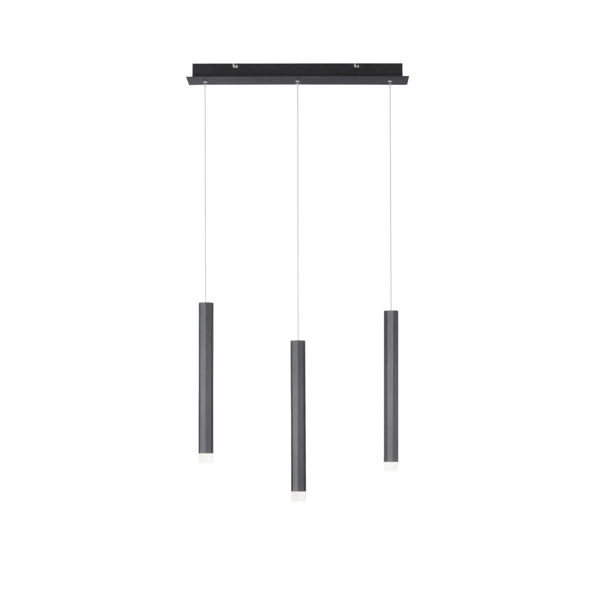 VISEČA LED-SVETILKA  Bruno 18 W/550 lm/3000 K/230 V/ - črna, Trend, kovina/umetna masa (55/8/120cm)