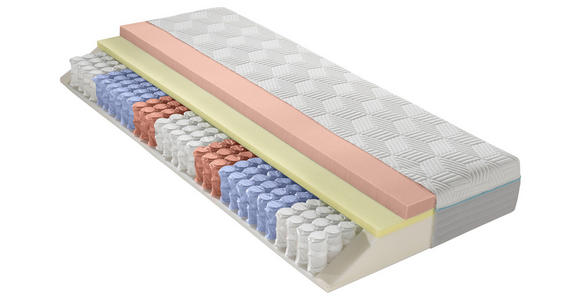 GEL-TASCHENFEDERKERNMATRATZE 80/200 cm Höhe ca. 24 cm  - Weiß, Basics, Textil (80/200cm) - Dieter Knoll