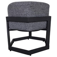 HOCKER Webstoff Anthrazit, Grau  - Anthrazit/Schwarz, Design, Kunststoff/Textil (48/47,5/41,5cm) - Ambia Garden