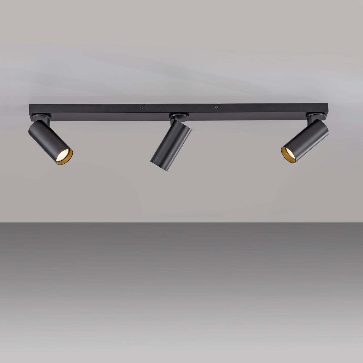 LED-DECKENLEUCHTE 99/25/16,5 cm   - Schwarz, KONVENTIONELL, Kunststoff/Metall (99/25/16,5cm) - Schöner Wohnen