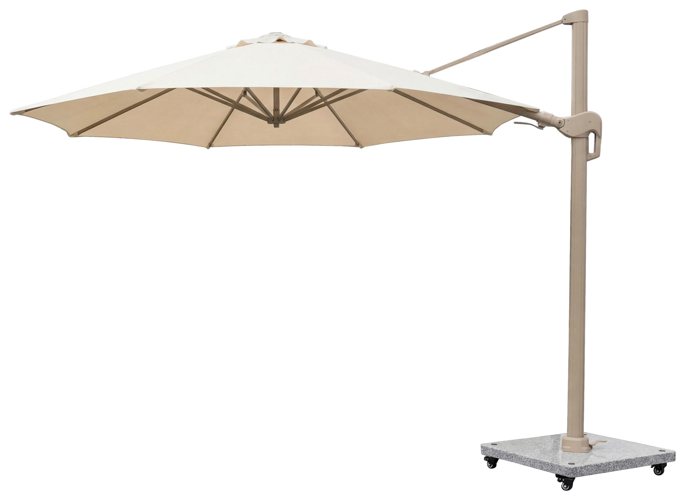 AMPELSCHIRM  350/350 cm  - Champagner, Basics, Textil/Metall (350/350cm) - Tierra Outdoor