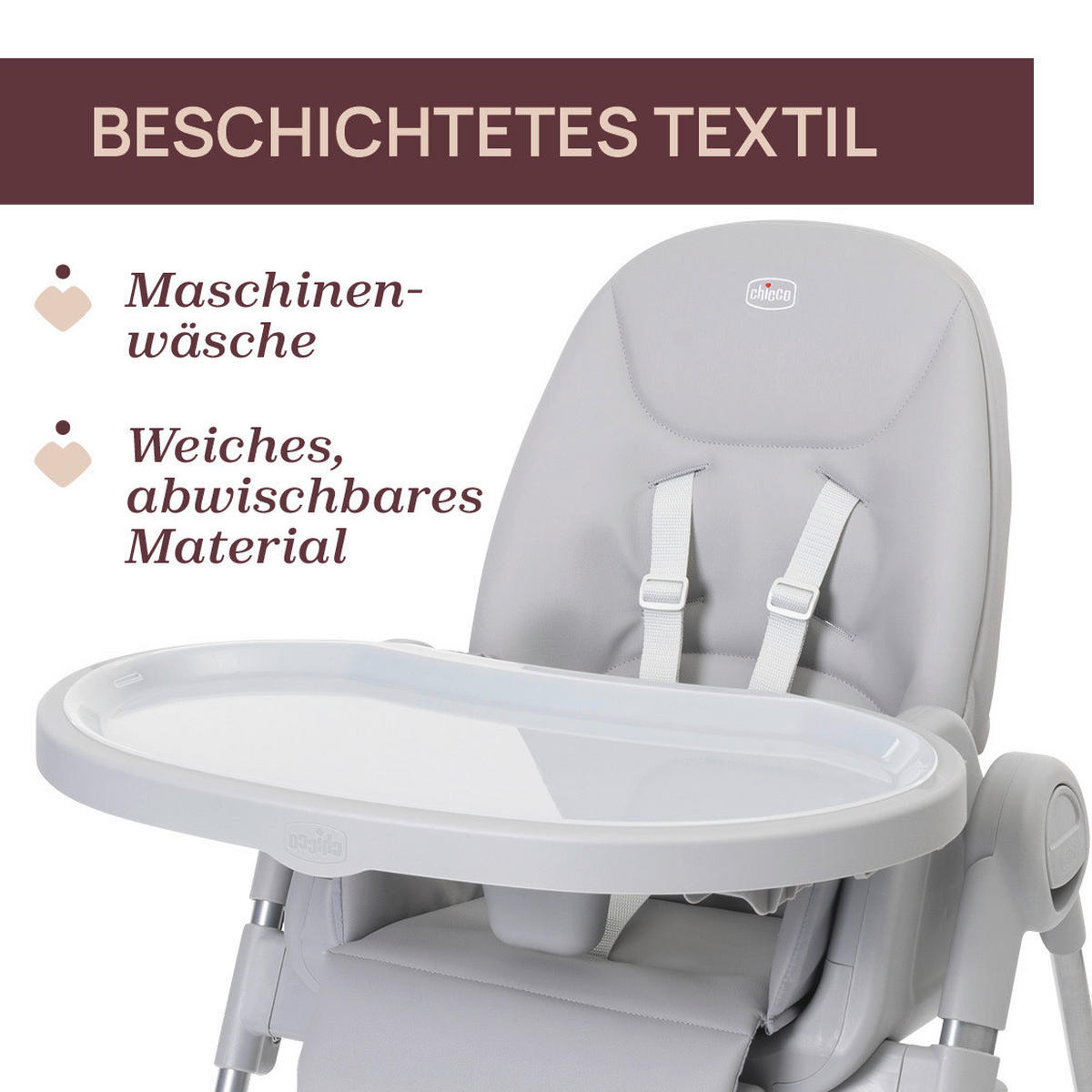 HOCHSTUHL Polly Armonia  - Hellgrau, Basics, Kunststoff (57/79-104/90cm) - Chicco