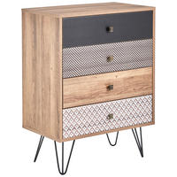 KOMMODE  in 60/80/35 cm  - Eichefarben/Messingfarben, Trend, Holzwerkstoff/Metall (60/80/35cm) - Carryhome