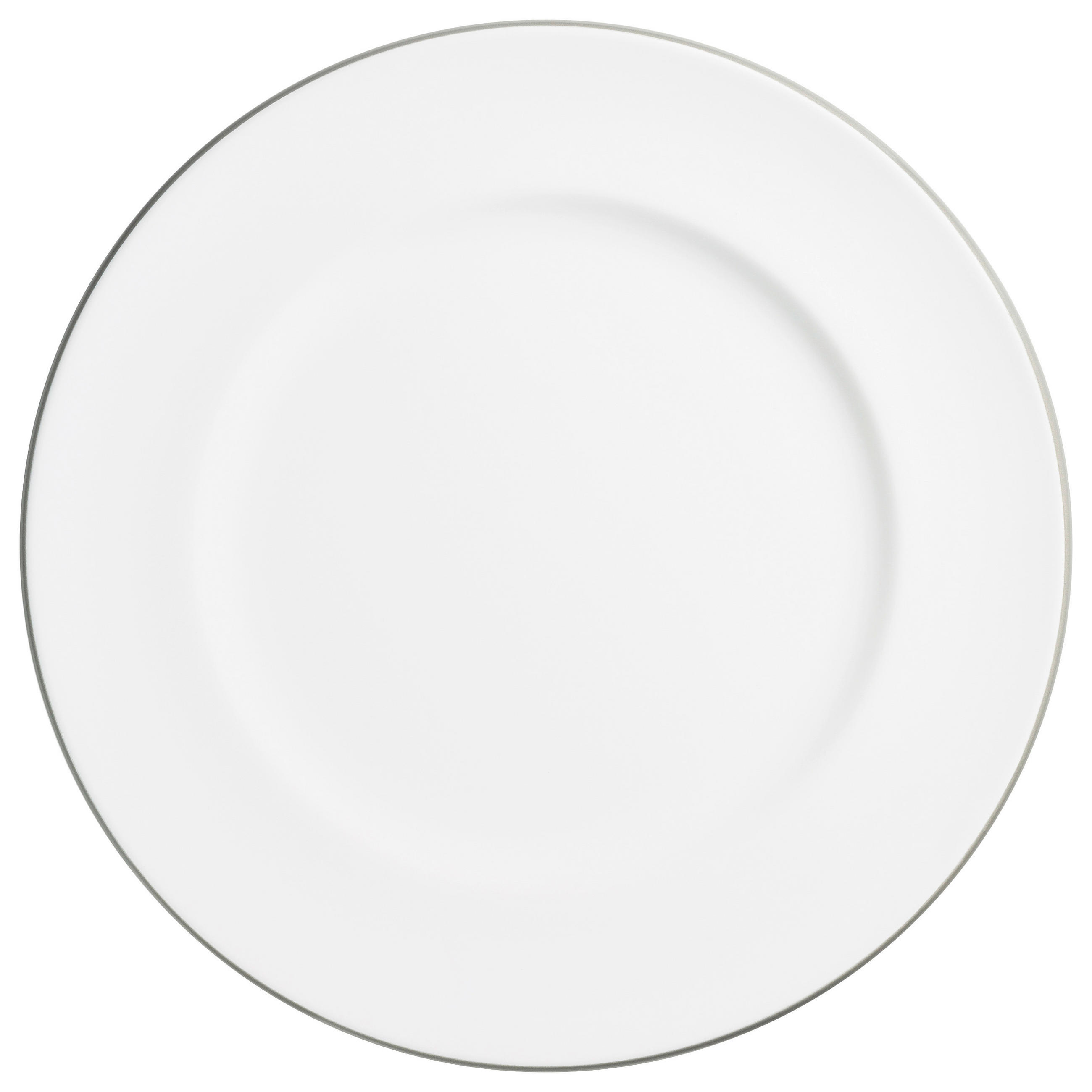 SPEISETELLER Grauer Rand  29 cm   - Weiß/Grau, LIFESTYLE, Keramik (29cm) - Gmundner