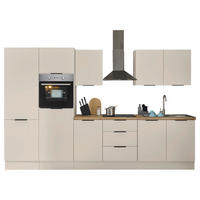 KÜCHENBLOCK MULTAN  in Kaschmir  - Kaschmir/Schwarz, Basics, Holzwerkstoff/Metall (330/211/60cm) - Xora