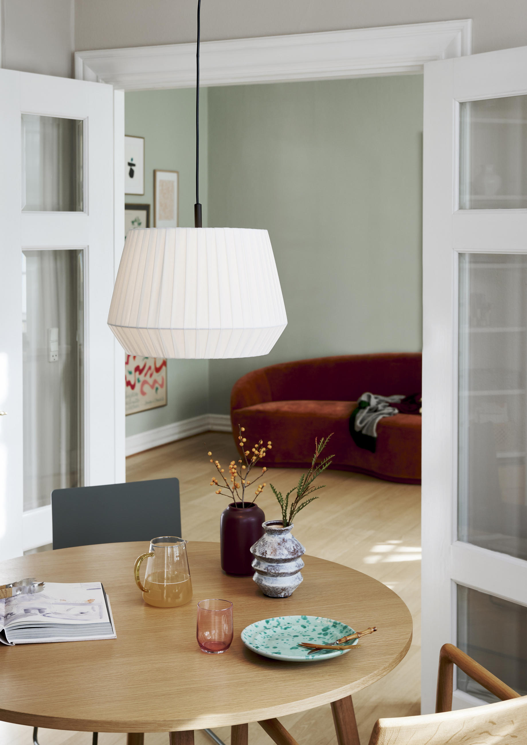 HÄNGELEUCHTE DICTE 40/33,7 cm   - Weiß, Design, Textil (40/33,7cm) - Nordlux