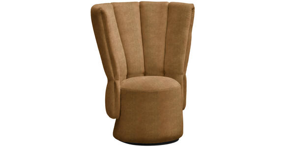 COCKTAILSESSEL - Senfgelb/Schwarz, Design, Holz/Textil (92/113/70cm) - Emilio Belluti