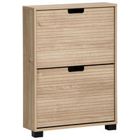 SCHUHKIPPER  in 59,8/85,2/19,55 cm  - Schwarz/Eiche Artisan, Design, Holzwerkstoff/Kunststoff (59,8/85,2/19,55cm) - MID.YOU