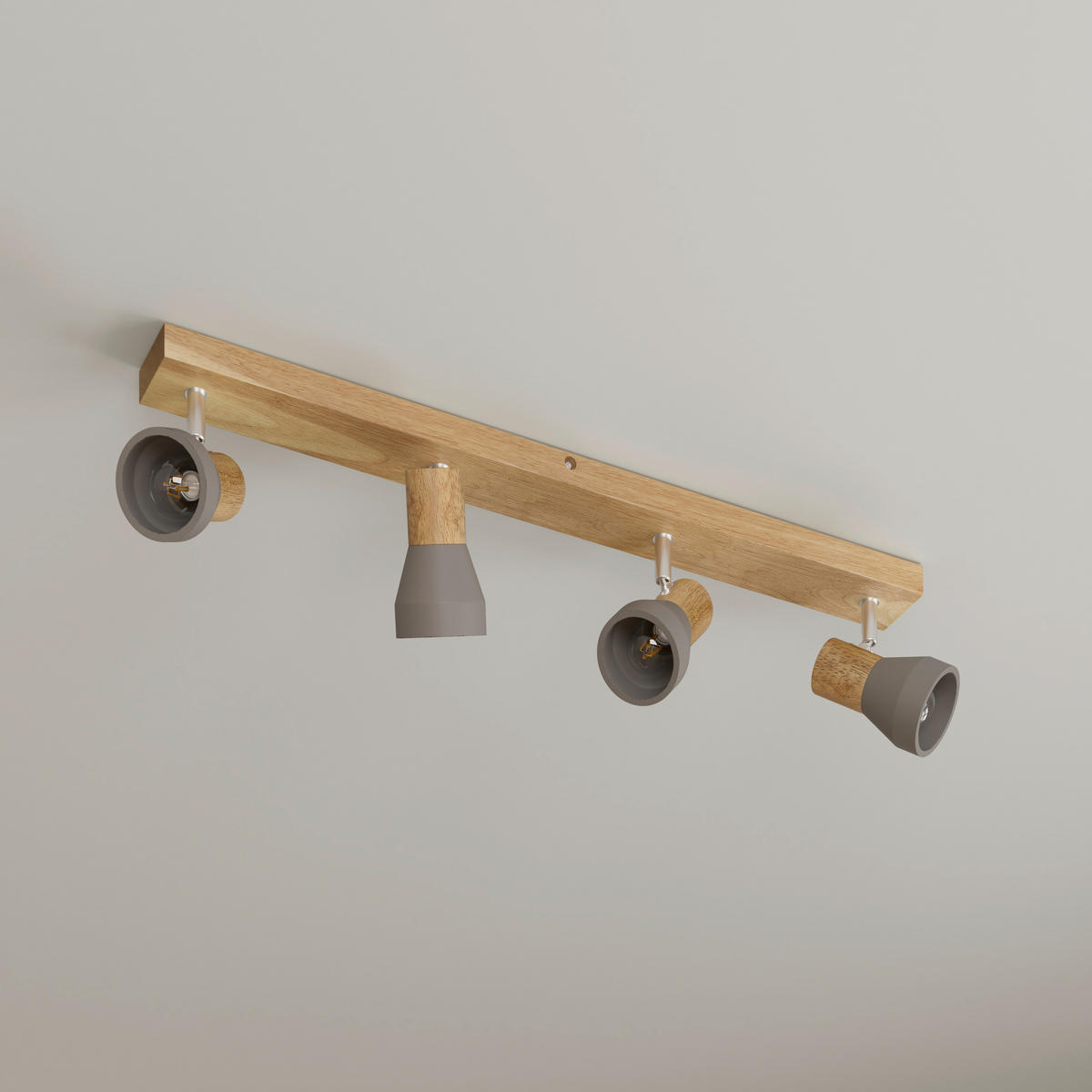 STRAHLER Alina 77/7,2/12,3 cm  - Eschefarben/Grau, Natur, Holz/Stein (77/7,2/12,3cm) - Novel