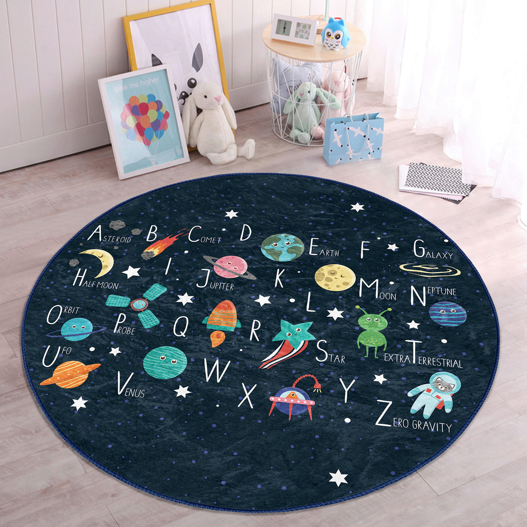 XXXLutz Kinderteppich Mehrfarbig 120x120 cm