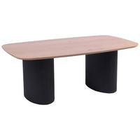 DOHÁNYZÓASZTAL fa, faalapú anyag 120/70/45 cm   - tölgyfa színű/fekete, Design, faalapú anyag/fa (120/70/45cm) - Stylife