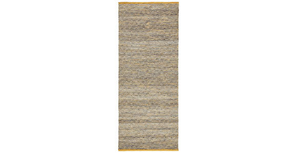 LÄUFER 80/200 cm Jupiter Currygelb  - Currygelb, Natur, Textil (80/200cm) - Linea Natura