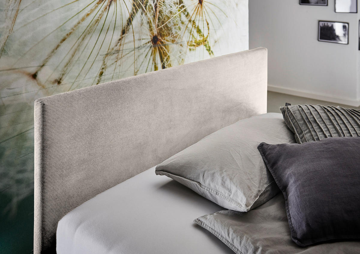 POLSTERBETT 140/200 cm  in Beige  - Eichefarben/Beige, Konventionell, Holz/Textil (140/200cm) - Stylife