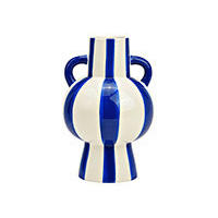 VASE  - Dunkelblau, Basics, Keramik (15,0/24,0/15,0cm)