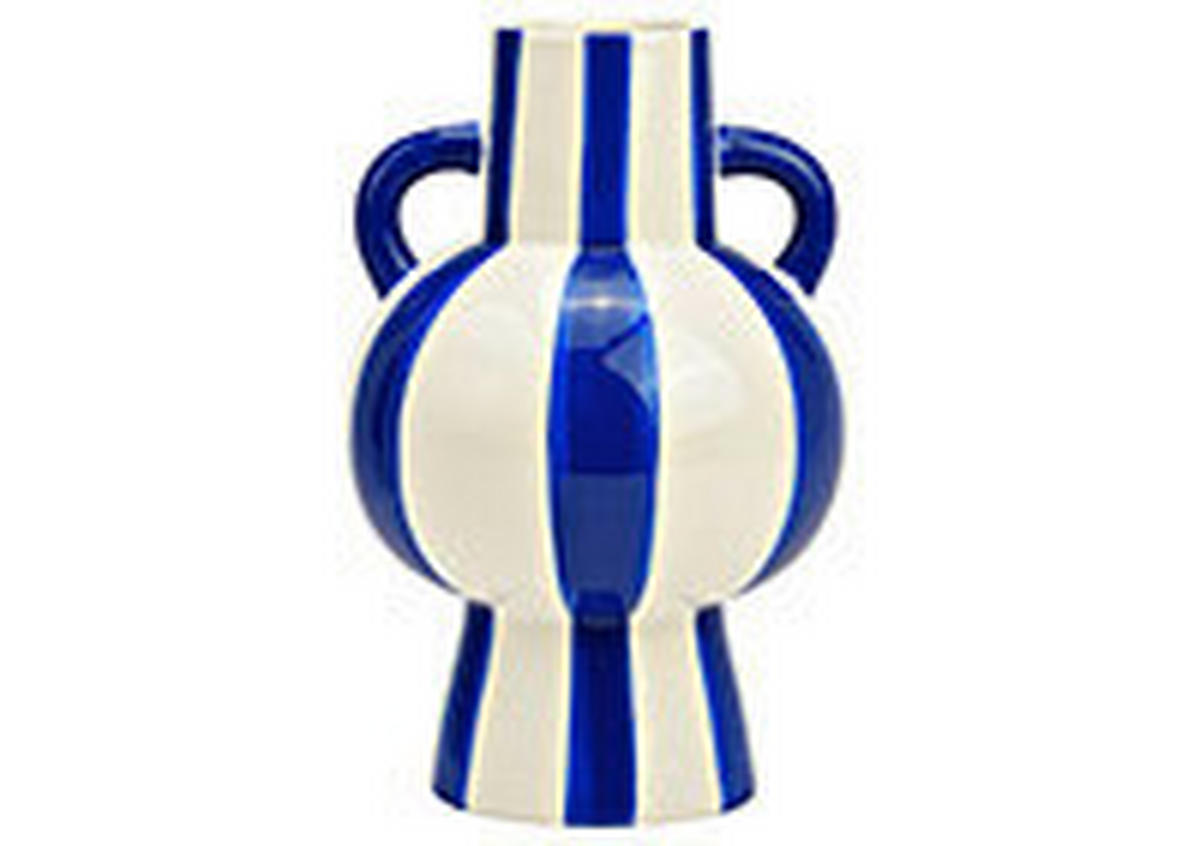 VASE  - Dunkelblau, Basics, Keramik (15,0/24,0/15,0cm)
