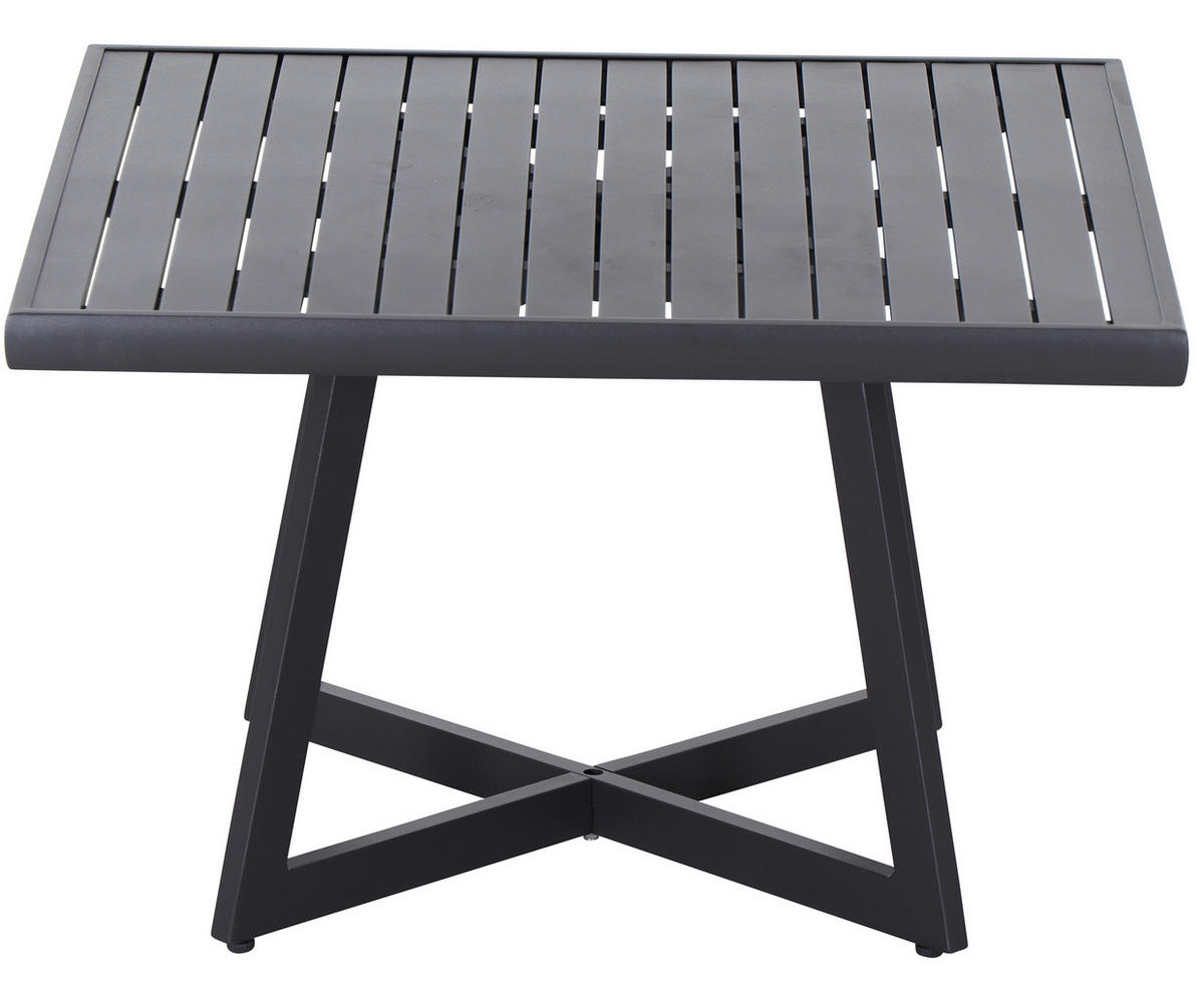 LOUNGETISCH 70/70/45 cm  - Anthrazit, KONVENTIONELL, Metall (70/70/45cm) - Siena Garden