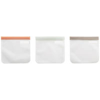 PLASTPÅSAR  - grön/grå, Basics, plast (23/21cm)