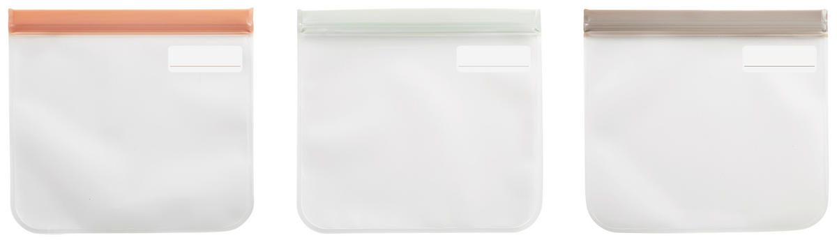 PLASTPÅSAR  - grön/grå, Basics, plast (23/21cm)