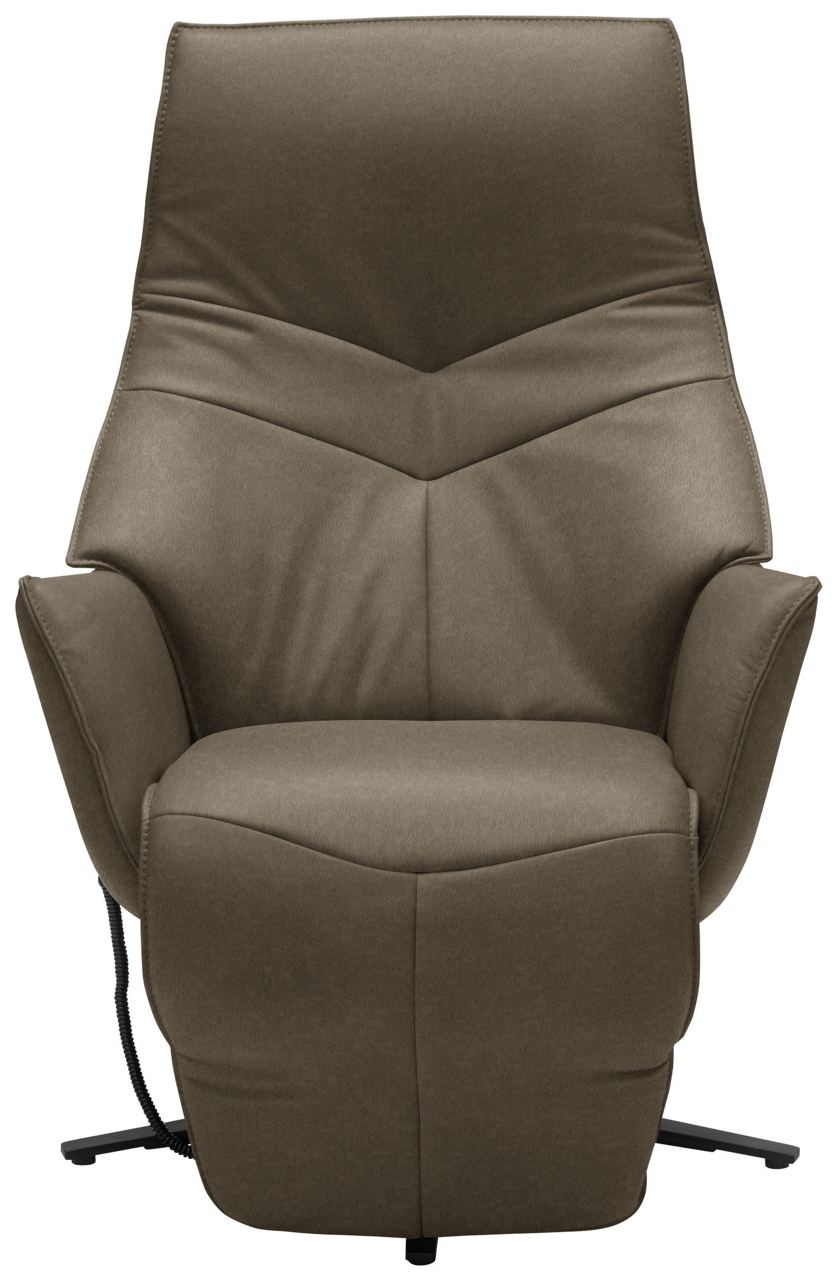 RELAXSESSEL in Leder Olivgrün  - Anthrazit/Olivgrün, Design, Leder/Metall (74/84/113cm) - Himolla