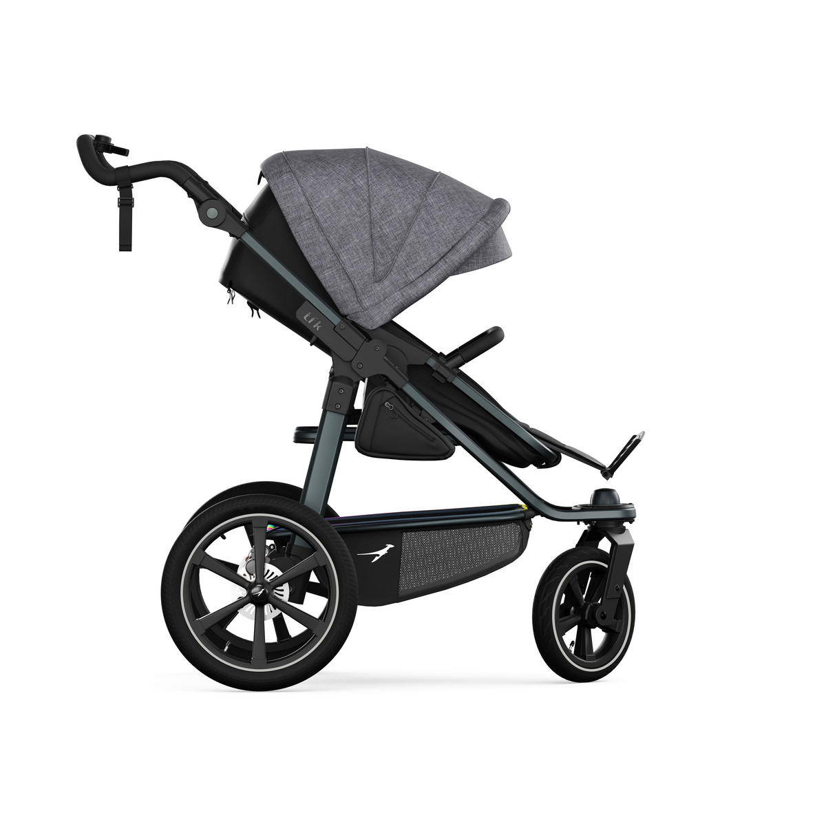 KOMBIKINDERWAGEN  tfk pro 2-in-1 Kombikinderwagen  premium grau  - Anthrazit/Grau, Basics, Textil/Metall (66/118/110cm) - TFK