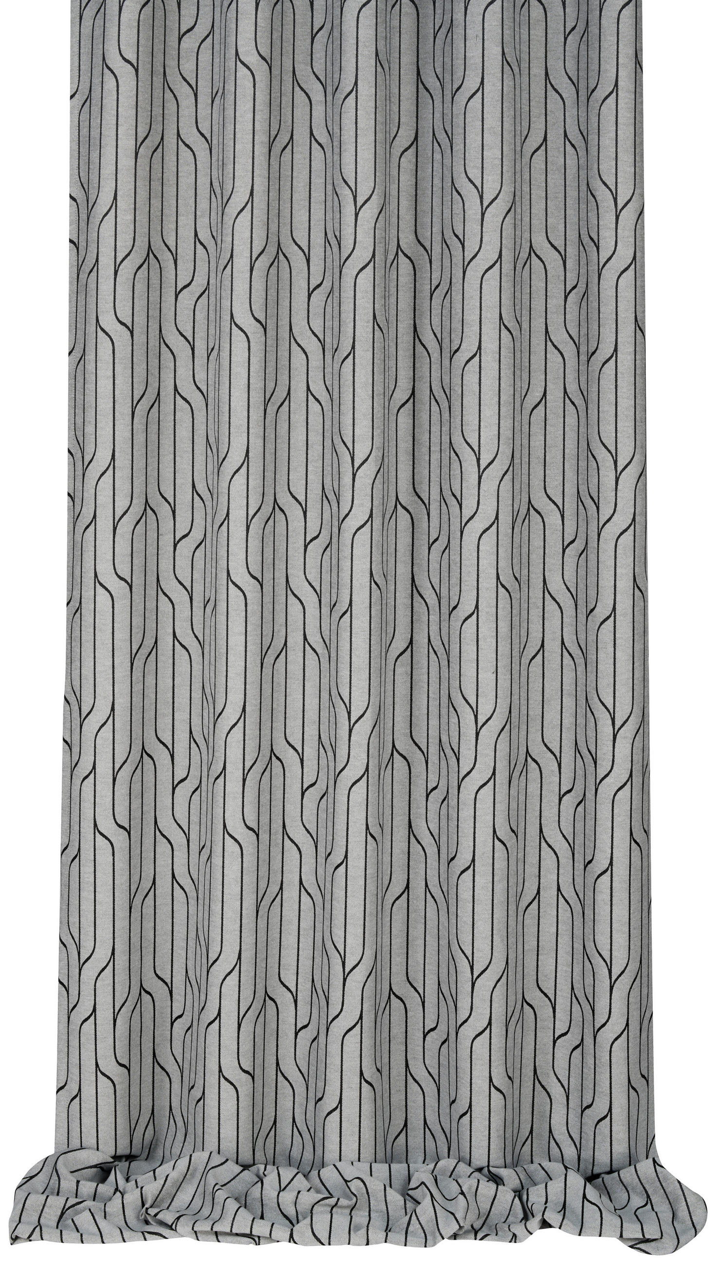 DEKOSTOFF per lfm blickdicht  - Schwarz, Design, Kunststoff/Textil (135cm) - Esposa