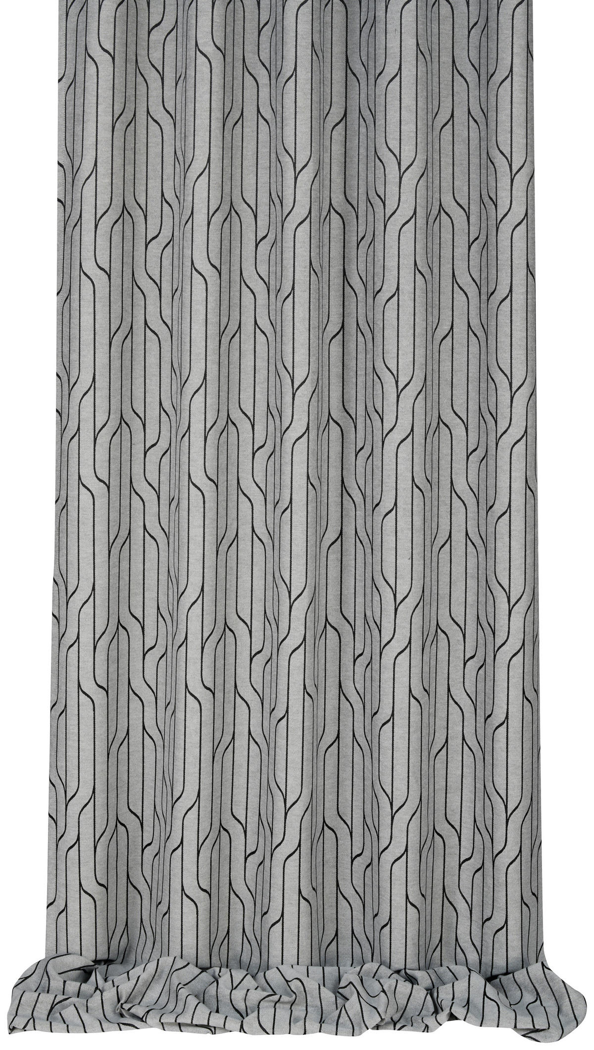 DEKOSTOFF per lfm blickdicht  - Schwarz, Design, Kunststoff/Textil (135cm) - Esposa