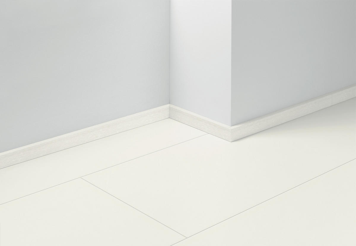 SOCKELLEISTE - Weiß, Basics, Holzwerkstoff (220/1,6/4cm) - Parador