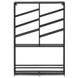 WEINREGAL  - Schwarz, Design, Metall (68/100/11cm) - Carryhome