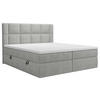 BOXBETT 180/200 cm  in Hellgrau  - Hellgrau/Schwarz, MODERN, Holz/Holzwerkstoff (180/200cm) - Boxxx