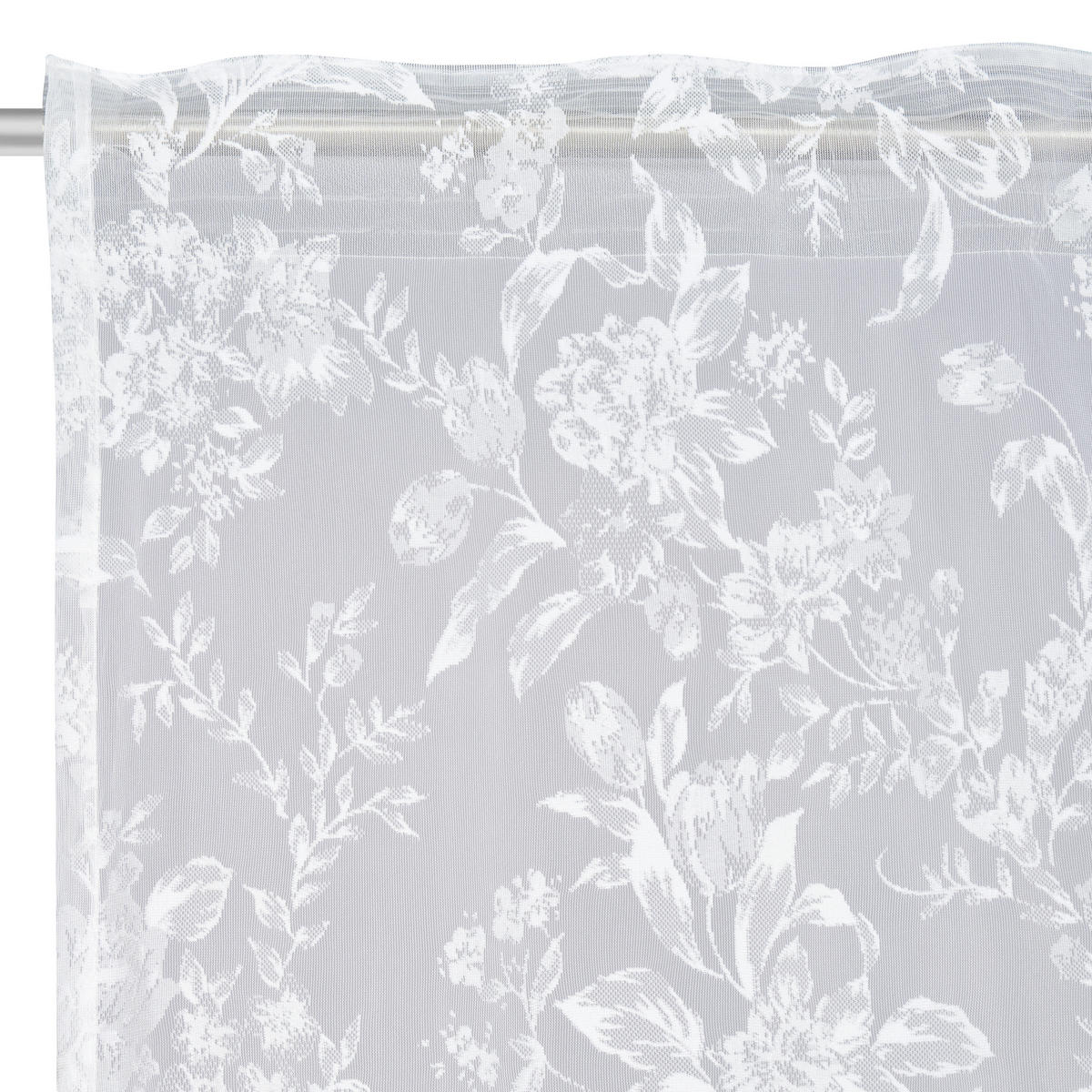 FERTIGVORHANG  transparent   135/245 cm  - Weiß, Natur, Textil (135/245cm) - Esposa