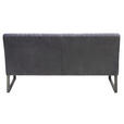 SITZBANK 160/88/67 cm  in Grau, Schwarz  - Schwarz/Grau, Trend, Textil/Metall (160/88/67cm) - Ambia Home