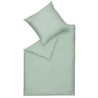 BETTWÄSCHE 2-teilig SW-Pure Satin 155/220 cm  - Salbeigrün, Textil (155/220cm) - Schöner Wohnen
