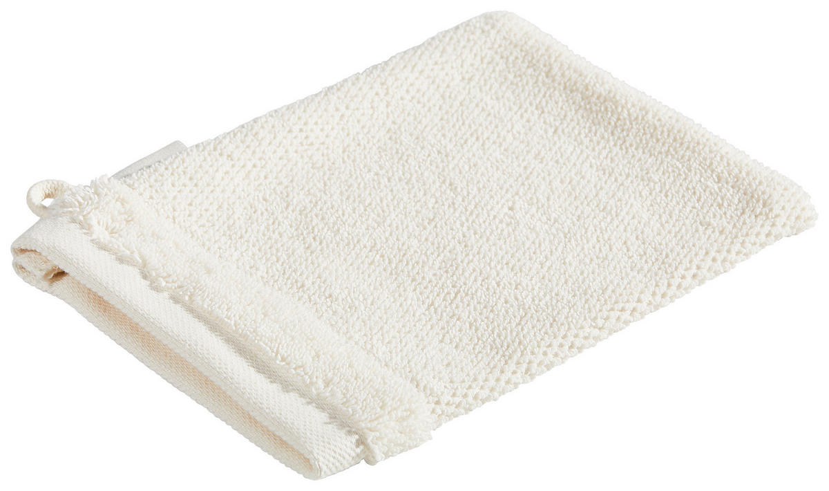 WASCHLAPPEN BONITA Creme 4-teilig  - Creme, Natur, Textil (16/21cm) - Bio:Vio