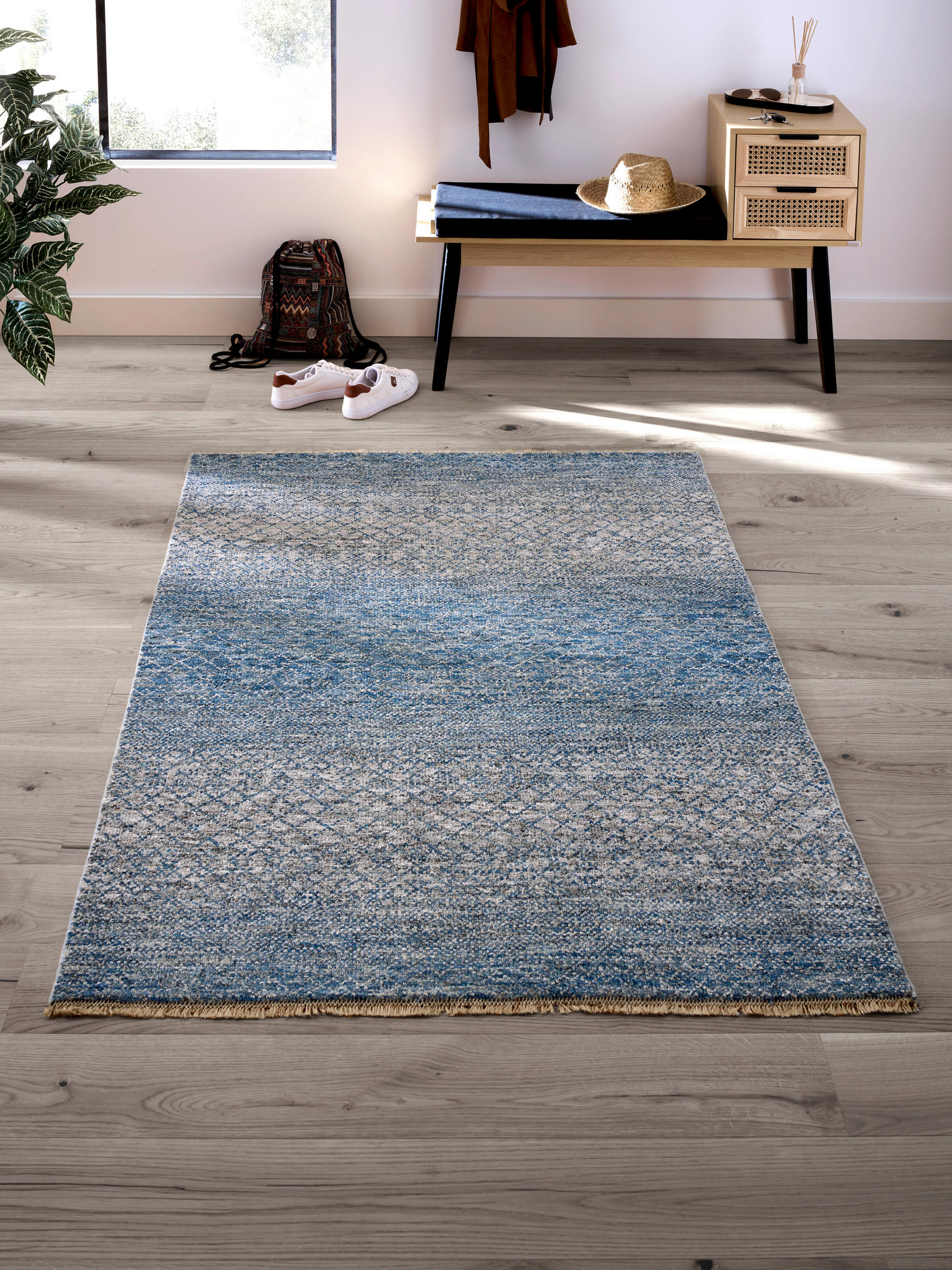 ORIENTTEPPICH 70/140 cm Sun & Sand Blue Blau  - Blau, KONVENTIONELL, Textil (70/140cm) - Cazaris