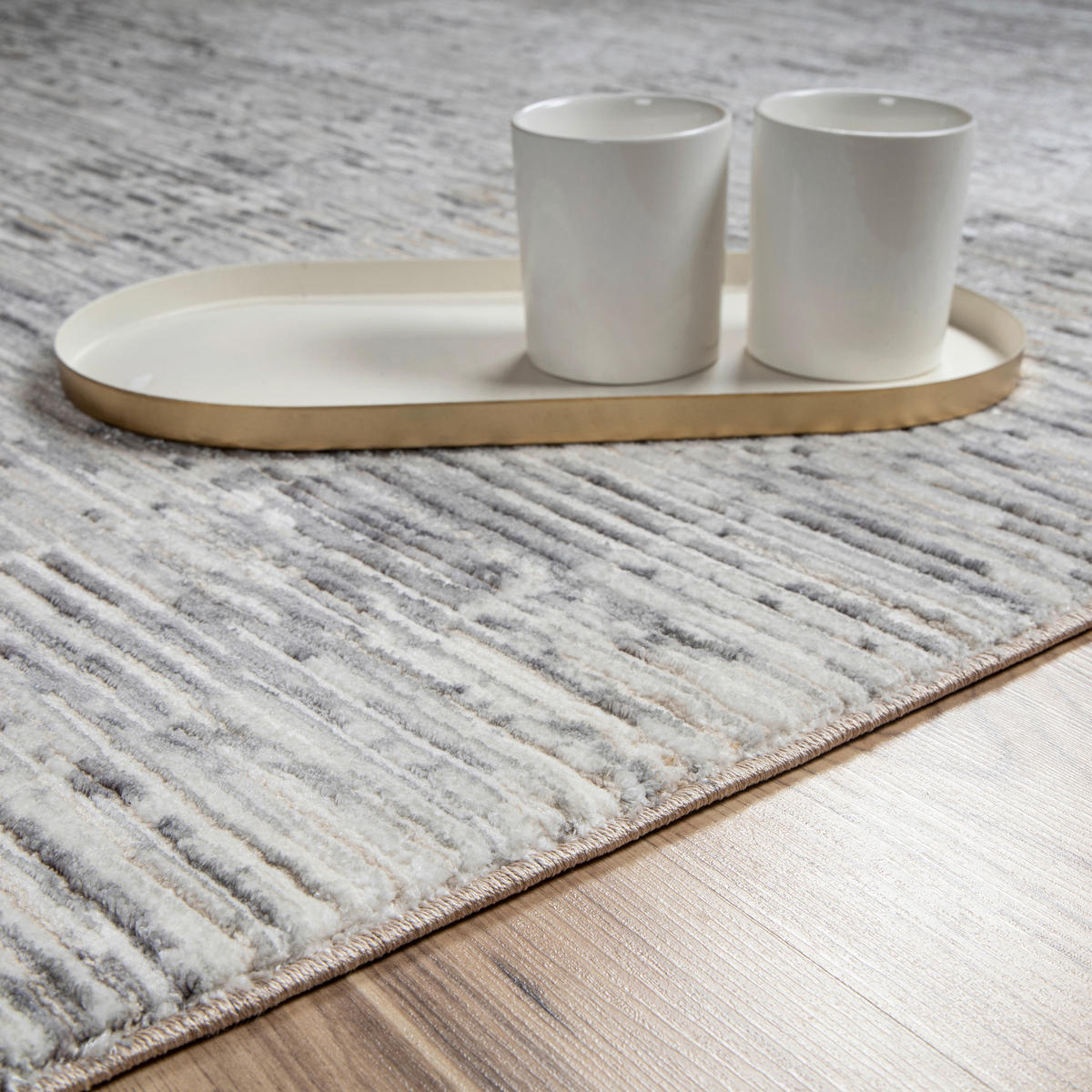 COVOR ȚESUT My Manaos  - taupe, Konventionell, textil (80/150cm)